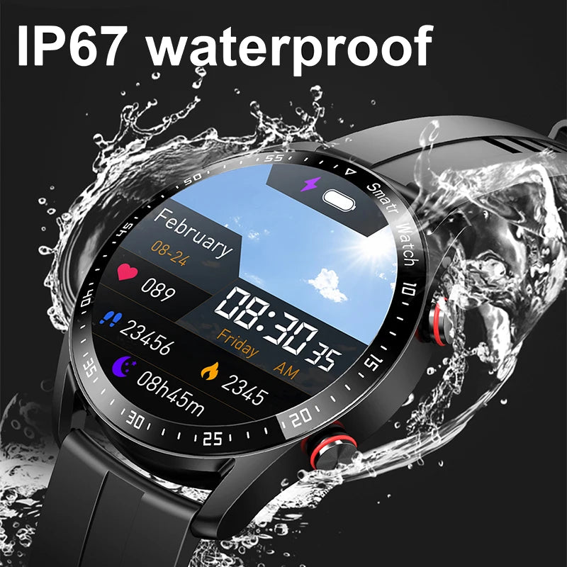 ECG+PPG Bluetooth Smart Watch for Men - Fitness, Health Monitoring, Sports & Waterproof with Blood Pressure & Call Features + Premium Gift Box