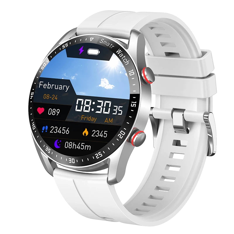 ECG+PPG Bluetooth Smart Watch for Men - Fitness, Health Monitoring, Sports & Waterproof with Blood Pressure & Call Features + Premium Gift Box